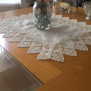 White Placemat w Lace